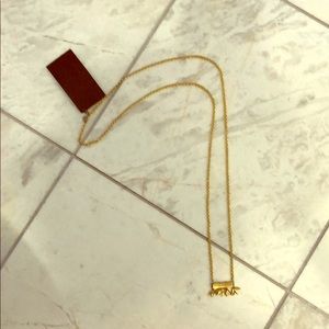 NWT Long gold necklace
